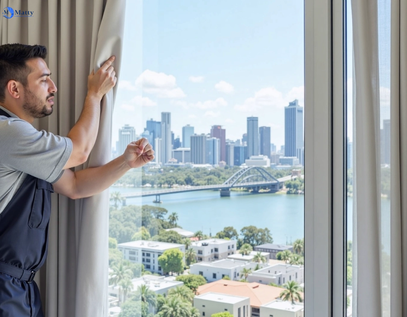 Professional curtain steam cleaning service wentworthville-nsw QLD by Matty Curtain Cleaning